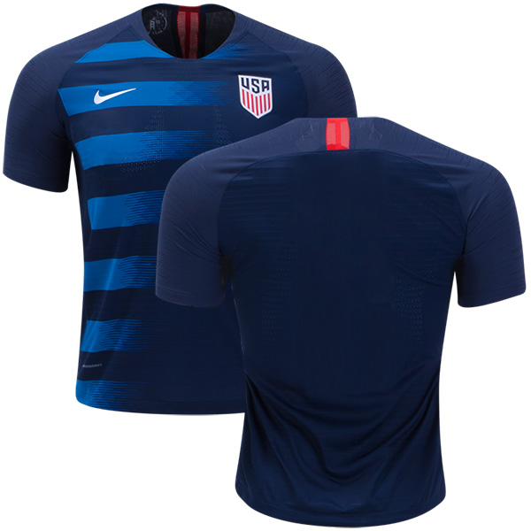 Women's USA Blank Away Soccer Country Jersey - Click Image to Close